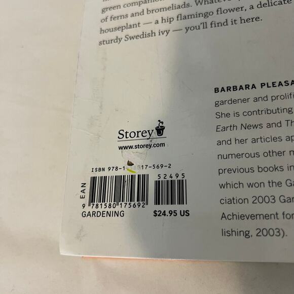 The Complete Houseplant Survival Manual by Barbara Pleasant paperback book - Picture 5 of 5